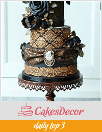 Victorian gothic wedding cake