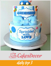 Sprinkled with Love Baby Shower with Sleeping Baby Topper