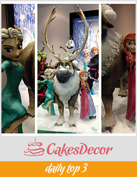 Frozen Cake 2.0 Made for The Walt Disney Company London