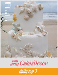 Beach weddingcake
