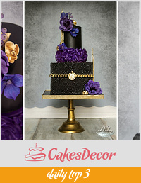 Black & gold & purple elegant