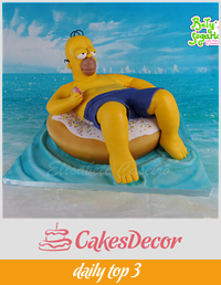 Hommer Simpson Cake