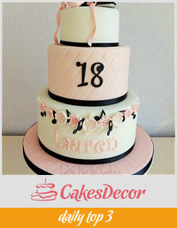 Ballet, Tap and Music Themed Cake