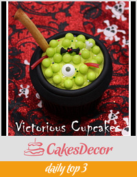 How to make Cauldron Cupcakes