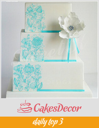 Acquamarine Wedding cake