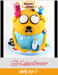 Adventure Time Cake - Birthday Time!
