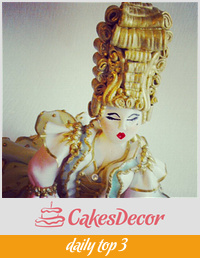 Marie Antoinette style cake