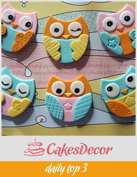 Owl cupcake toppers
