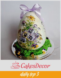 Easter egg cake 