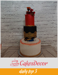 Pearl wedding Cake