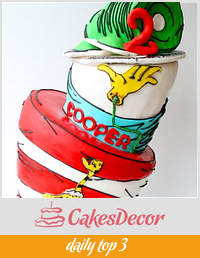 Green Eggs and Ham/ Sneetches/ Dr. Seuss Cake