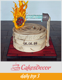 Firefighter 50th Birthday Cake