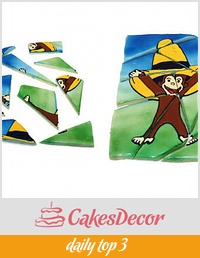 Curious George Puzzle Cookie