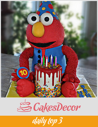 "Elmo" Icing Smiles Cake