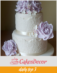 Lilac Roses and Lace