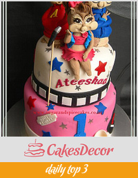 Chipmunks: Alvin, Simon & Britany Cake for Ateeshaa ~