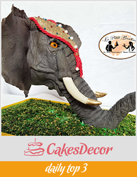 Anti- gravity Elephant cake- Sri Lanka Collaboration