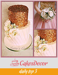 Fashion inspired Wedding Cake