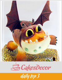 Gravity Defying Structured Cake : How To Train Your Dragon To Do A Handstand! 