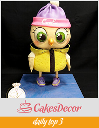 Sweet owl cake by Victoria Zagorodnya 