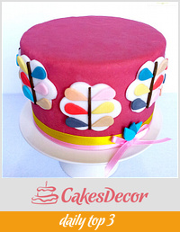 Orla Kiely-inspired Cake