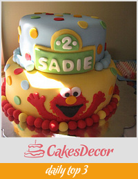 Elmo 2nd Birthday Cake
