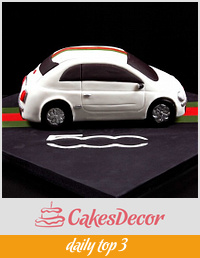 Fiat 500 Car Cake