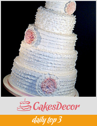 The Sugar Nursery - Mega Ruffle Wedding Cake