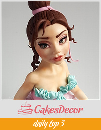 Ballerina cake topper 