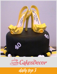 Birthday cake for a shoe fanatic...!