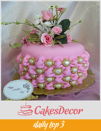 Tufted Billow Weave Mother's Day Cake