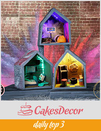 Cakerbuddies miniature dollhouse collab - Techno Den