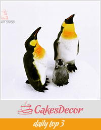 Penguin cake topper 