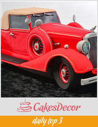 3D Vintage Car Cake