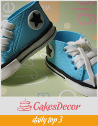 Baby Converse Cake Topper