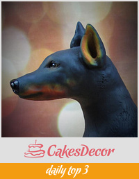 Cakeflix Collaboration Doberman Pincher