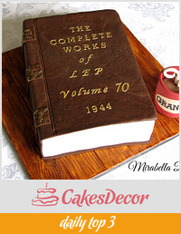 Vintage book cake