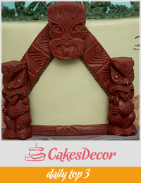 Corporate Celebration Cake for Te Puia Maori Institute & General Travel NZ ...all edible