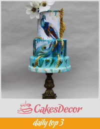 Wedding cakes peacock