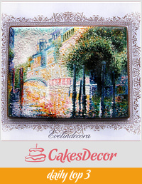 Venice painting cookie
