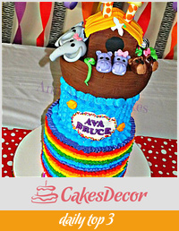 Ava Bruce's Noah's Ark cake