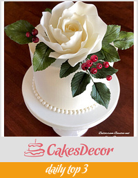 ~ Elegant Rose Cake ~