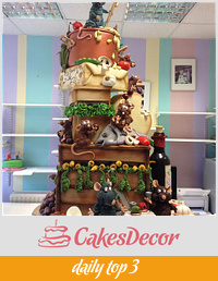 Ratatouille Gold winning cake at Cake International