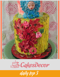 BUTTERCREAM PAINTED CAKE 