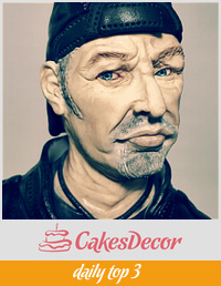 "Vasco Rossi themed cake"