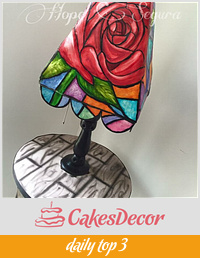 Stained glass Lamp cake 