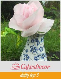 Simple Wafer Paper Rose