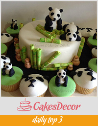 Panda Cake & Cupcakes