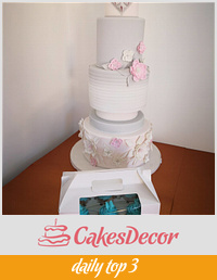 Origami wedding cake 