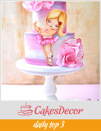 Cute Ballerina Cake